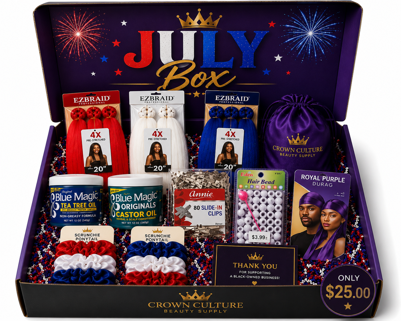 Crown Culture July Box – Limited Edition 🇺🇸